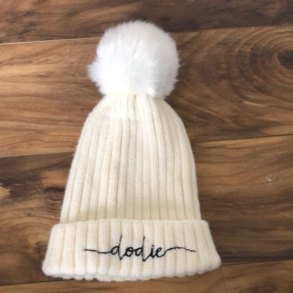 dodie light yellow knitted beanie